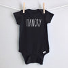 Hangry baby bodysuit - black short sleeve