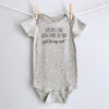 Sometimes I Puke When I Drink Too Much - Just Like My Aunt baby bodysuit - gray short sleeve