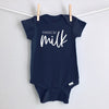 Powered by Milk baby bodysuit - navy short sleeve