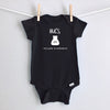 Hugs $20 - College Is Expensive baby bodysuit - black short sleeve