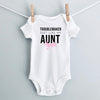 Troublemaker, Just Like My Aunt personalized baby bodysuit - white short sleeve