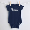 I Love My Ammamma baby bodysuit - navy short sleeve
