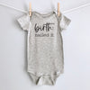 Birth: Nailed It baby bodysuit - gray short sleeve
