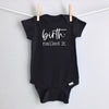 Birth: Nailed It baby bodysuit - black short sleeve