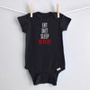 Eat Shit Sleep Repeat baby bodysuit - black short sleeve