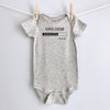 Diaper Loading, Please Wait.... baby bodysuit - gray short sleeve