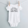 It's All Shits & Giggles (Until Someone Giggles & Shits) baby bodysuit - white short sleeve