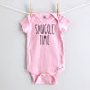 Snuggle Time Baby Bodysuit - Pink Short Sleeve