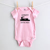 Grandpa's Boating Buddy Personalized Baby Bodysuit - Pink Short Sleeve