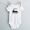 Grandpa's Boating Buddy Personalized Baby Bodysuit - White Short Sleeve