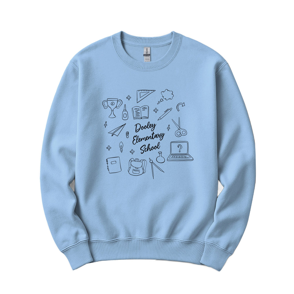 Dooley Dragons Crewneck - Light Blue