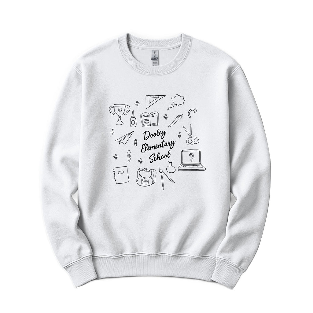 Dooley Dragons Crewneck - White