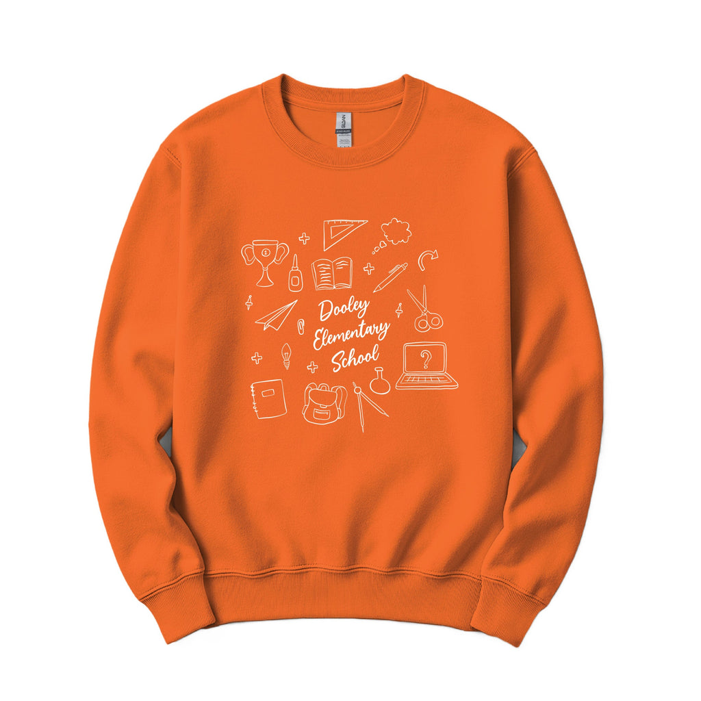 Dooley Dragons Crewneck - Orange