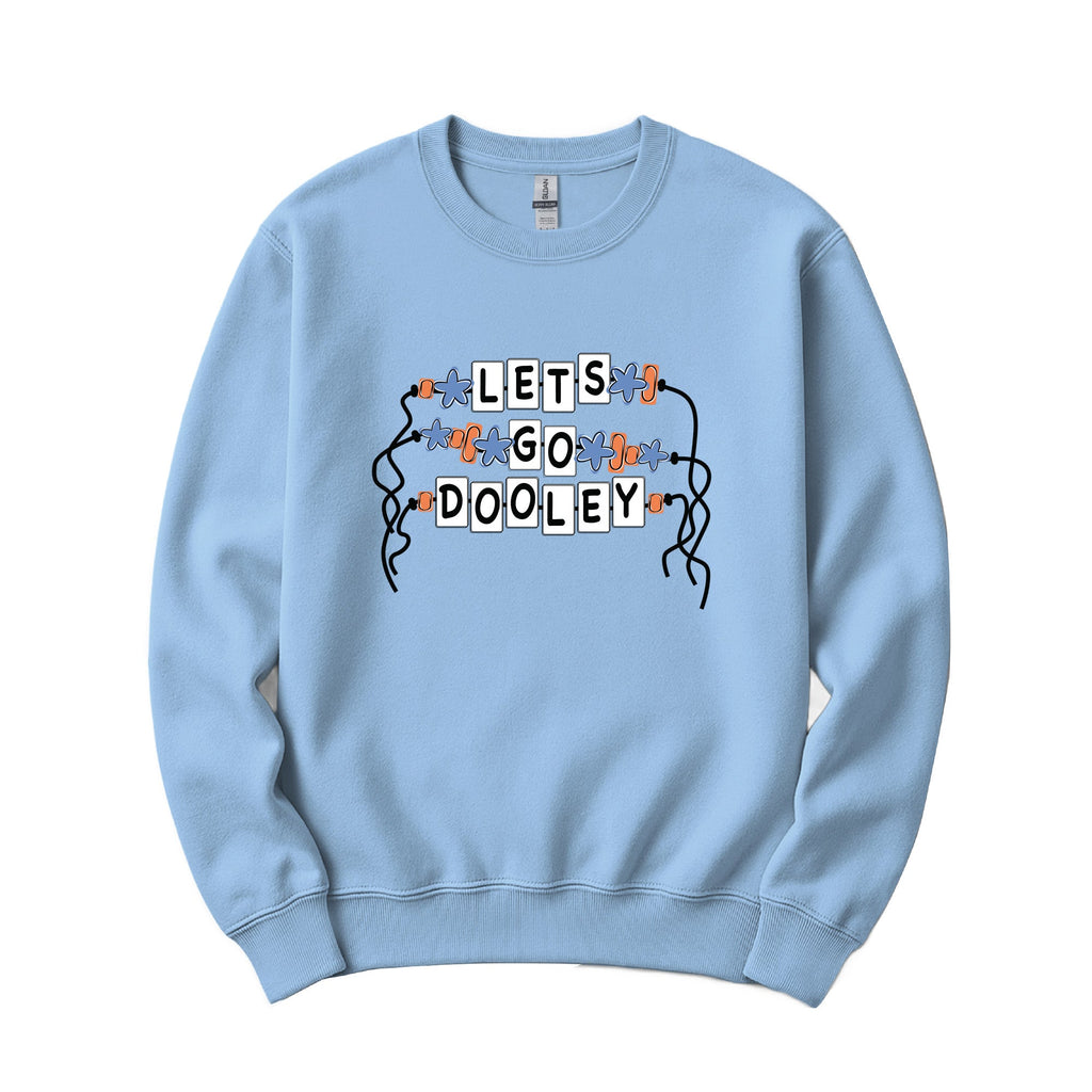 Let's Go Dooley Crewneck - Light Blue