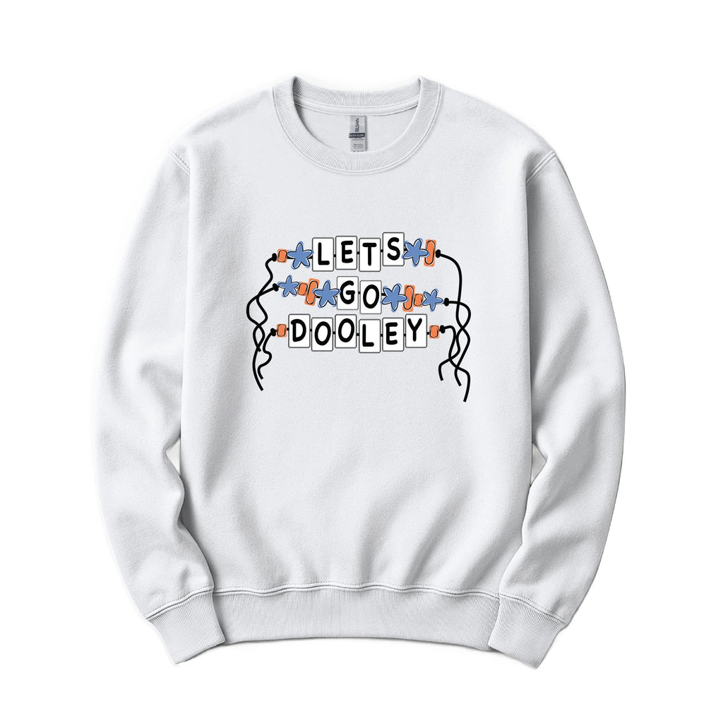 Let's Go Dooley Crewneck - White
