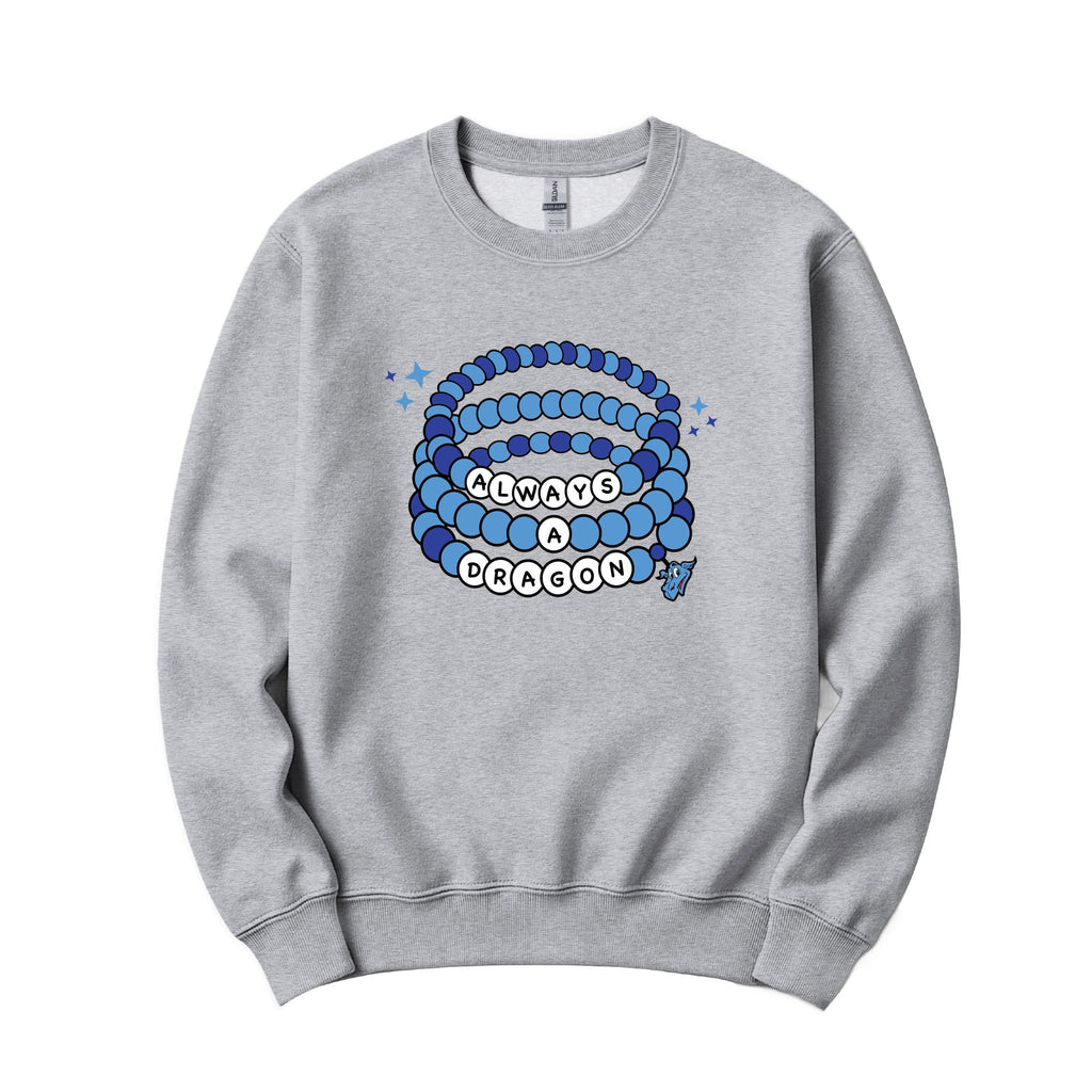 Always a Dragon Bracelet Crewneck - Sport Gray