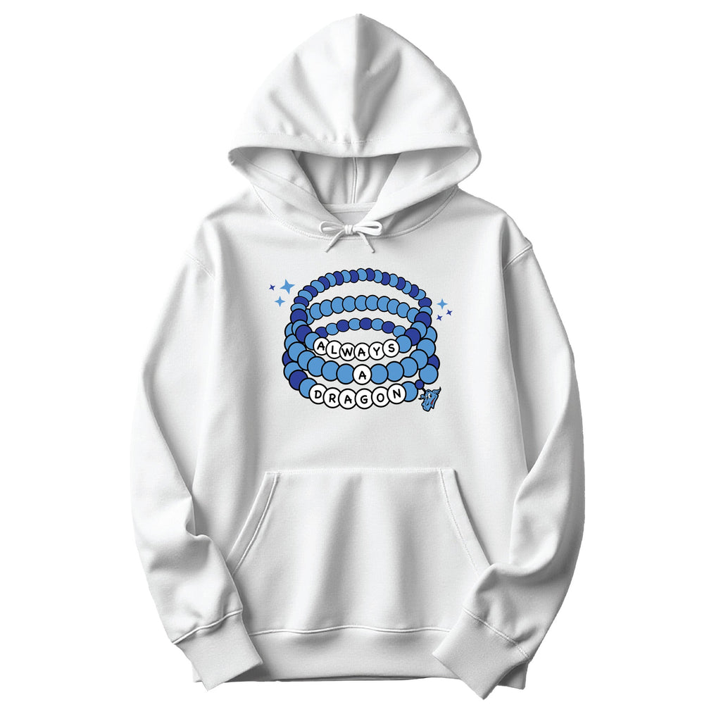 Always a Dragon Bracelet Hoodie - White