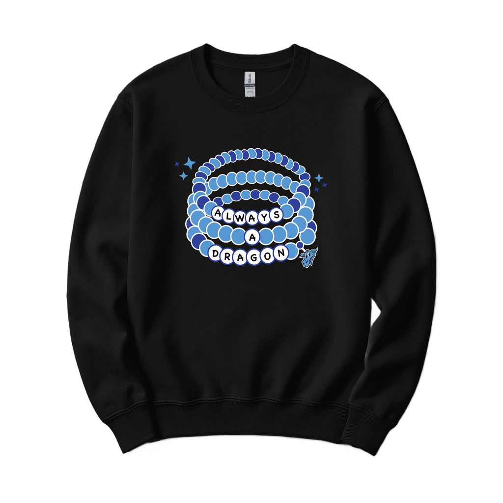 Always a Dragon Bracelet Crewneck - Black