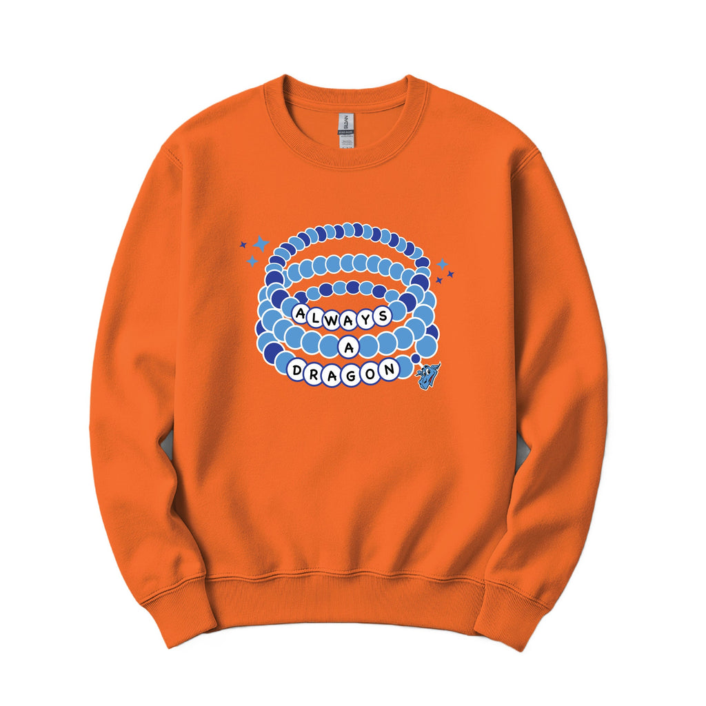 Always a Dragon Bracelet Crewneck - Orange