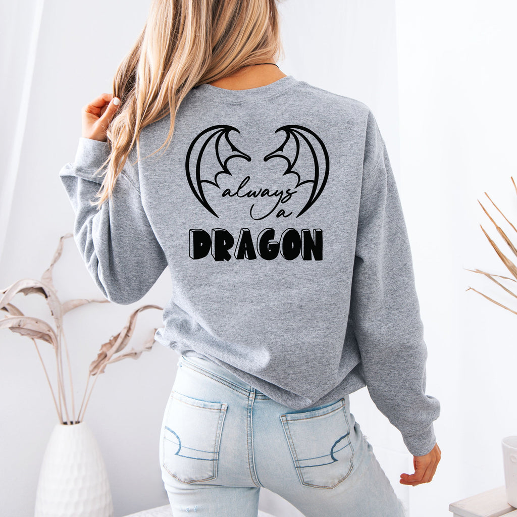 Always a Dragon Crewneck - Sport Gray