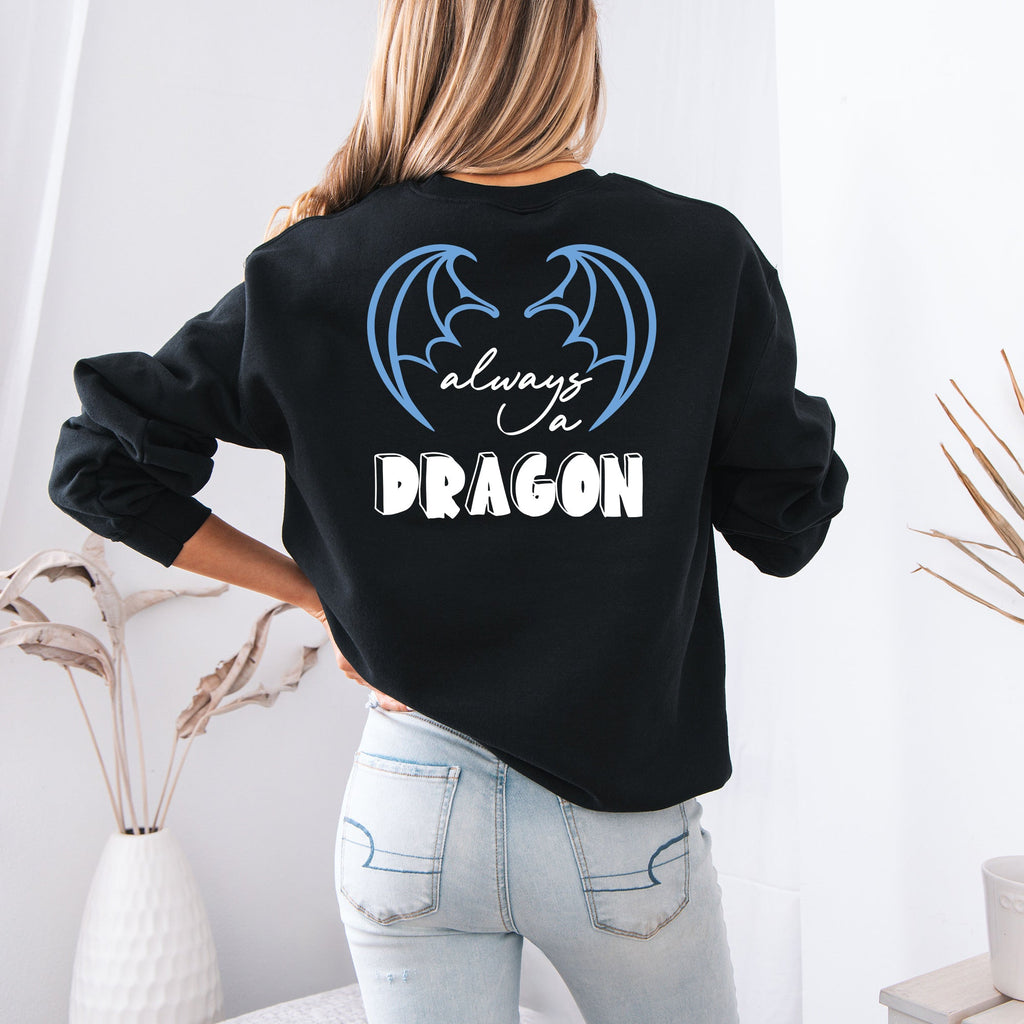 Always a Dragon Crewneck - Black