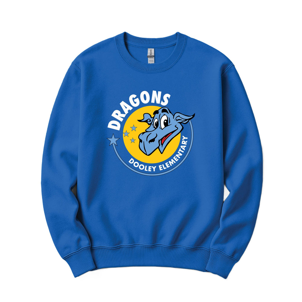 Dooley Circle Crewneck - Royal Blue