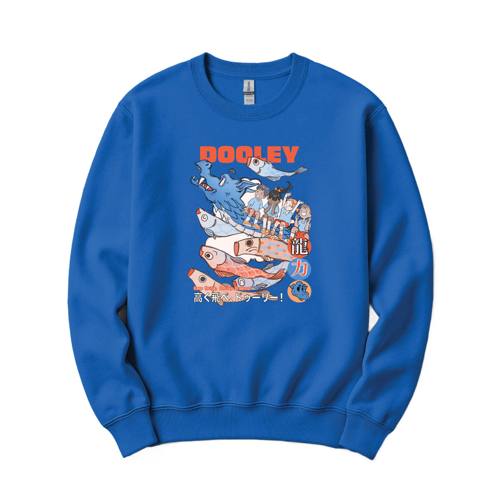 Fly High Dragons Crewneck - Royal Blue