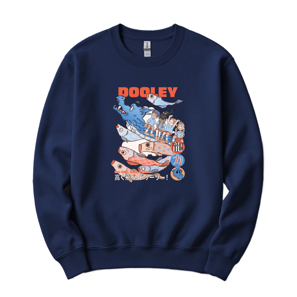 Fly High Dragons Crewneck - Navy
