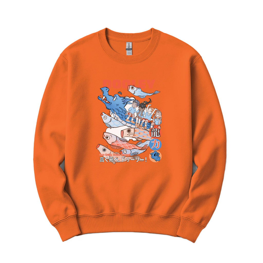 Fly High Dragons Crewneck - Orange