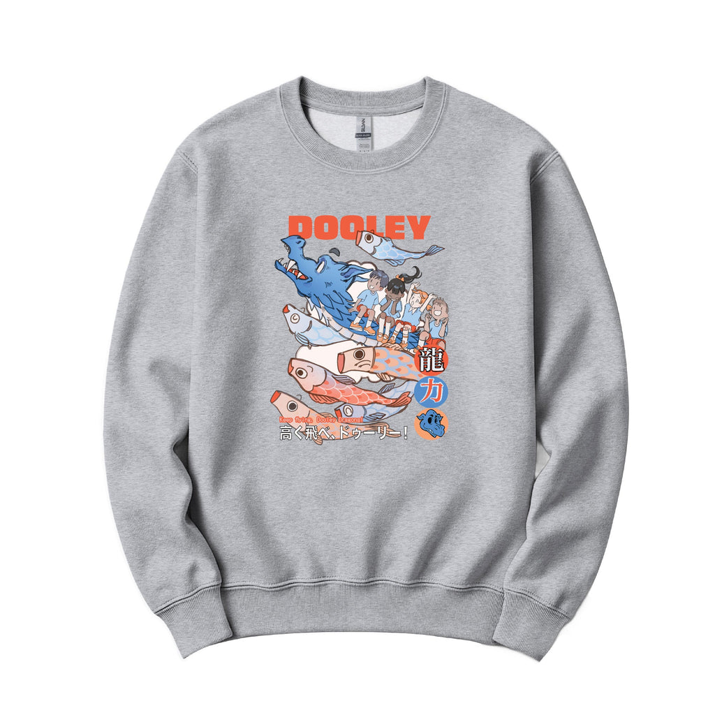Fly High Dragons Crewneck - Sport Gray