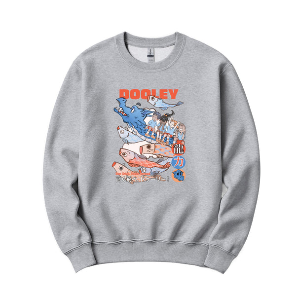 Fly High Dragons Crewneck - Sport Gray