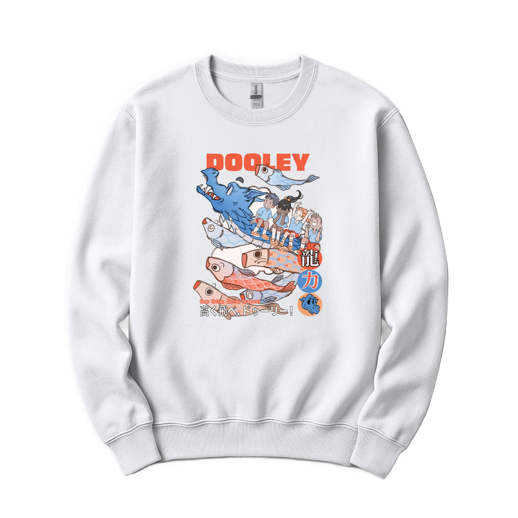 Fly High Dragons Crewneck - White