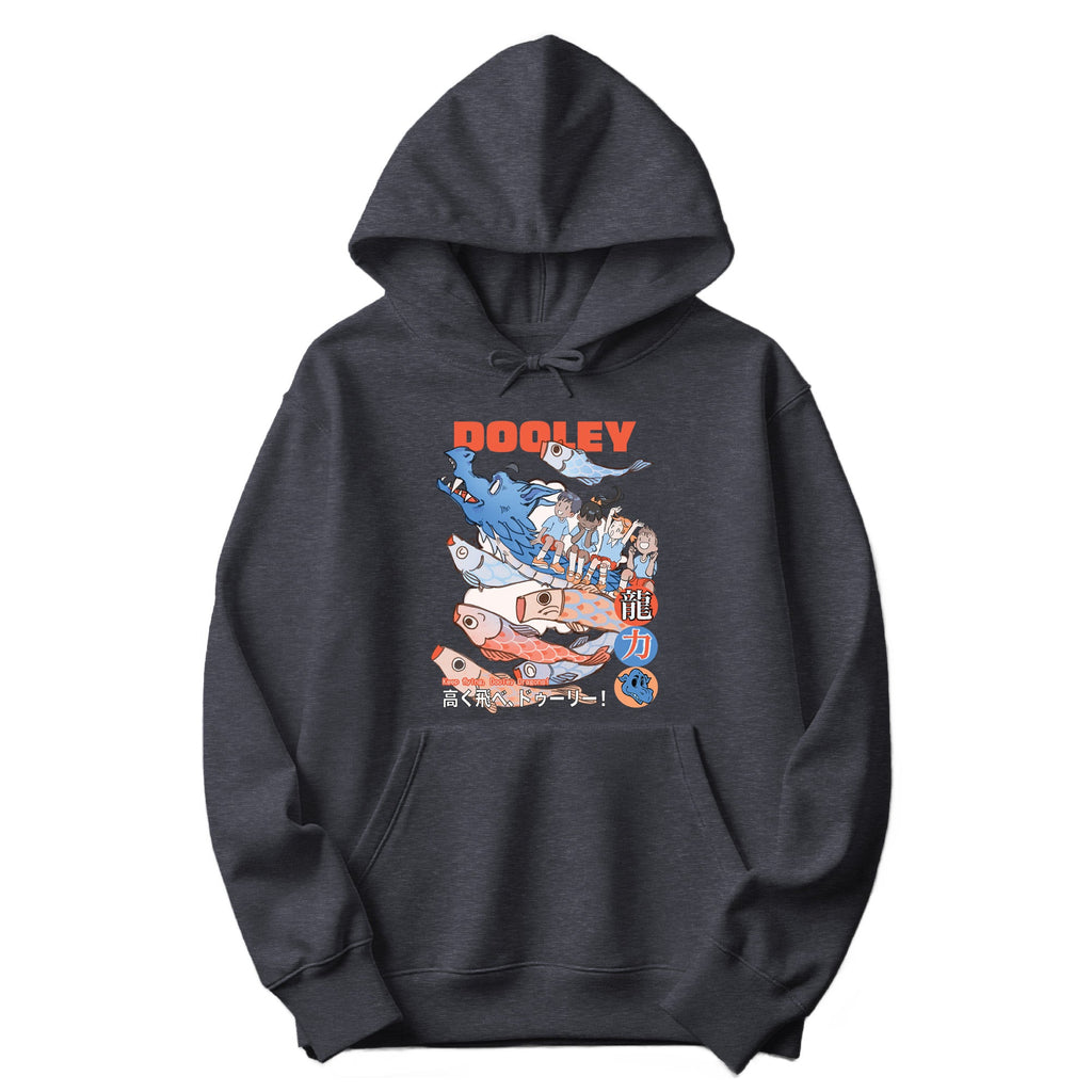 Fly High Dragons Hoodie - Dark Heather