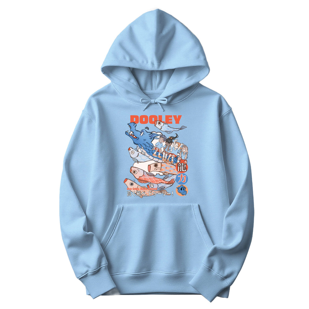 Fly High Dragons Hoodie - Light Blue
