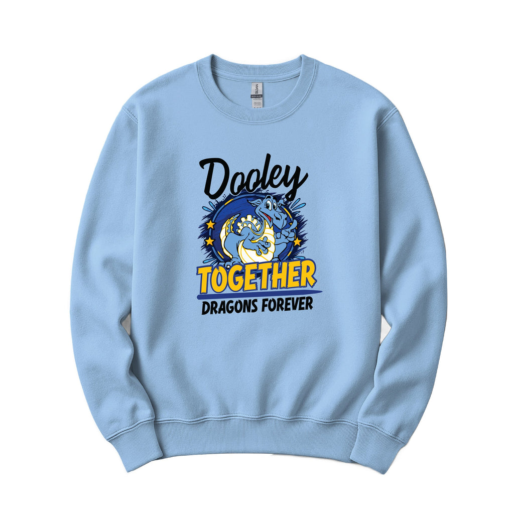 Dragon Splash Crewneck Sweatshirt - Light Blue