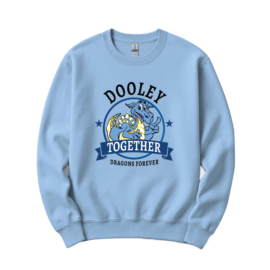 Forever Dragons Crewneck Sweatshirt - Light Blue