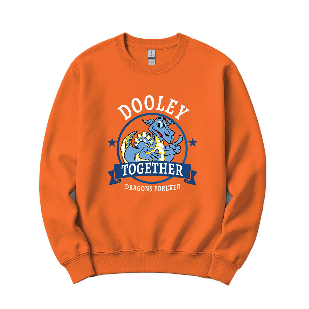 Forever Dragons Crewneck Sweatshirt - Orange