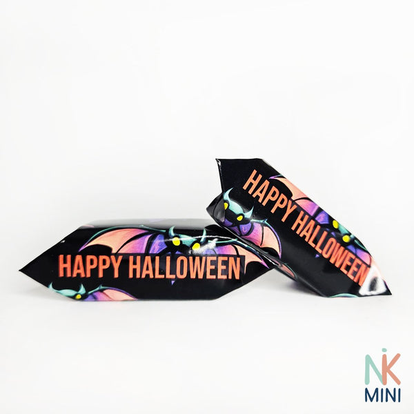 Colorful Bats Happy Halloween Krówki - main design