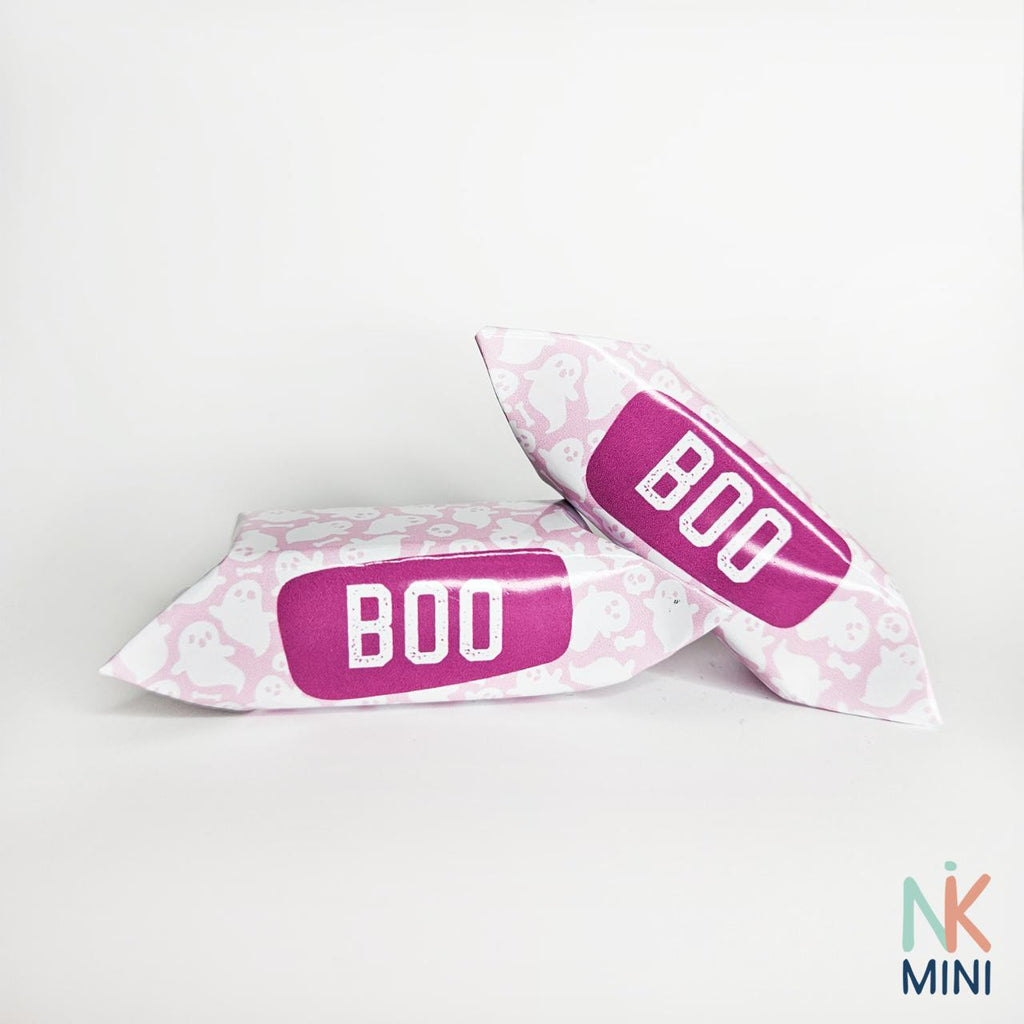 Pink Ghost BOO Halloween Krówki - main design