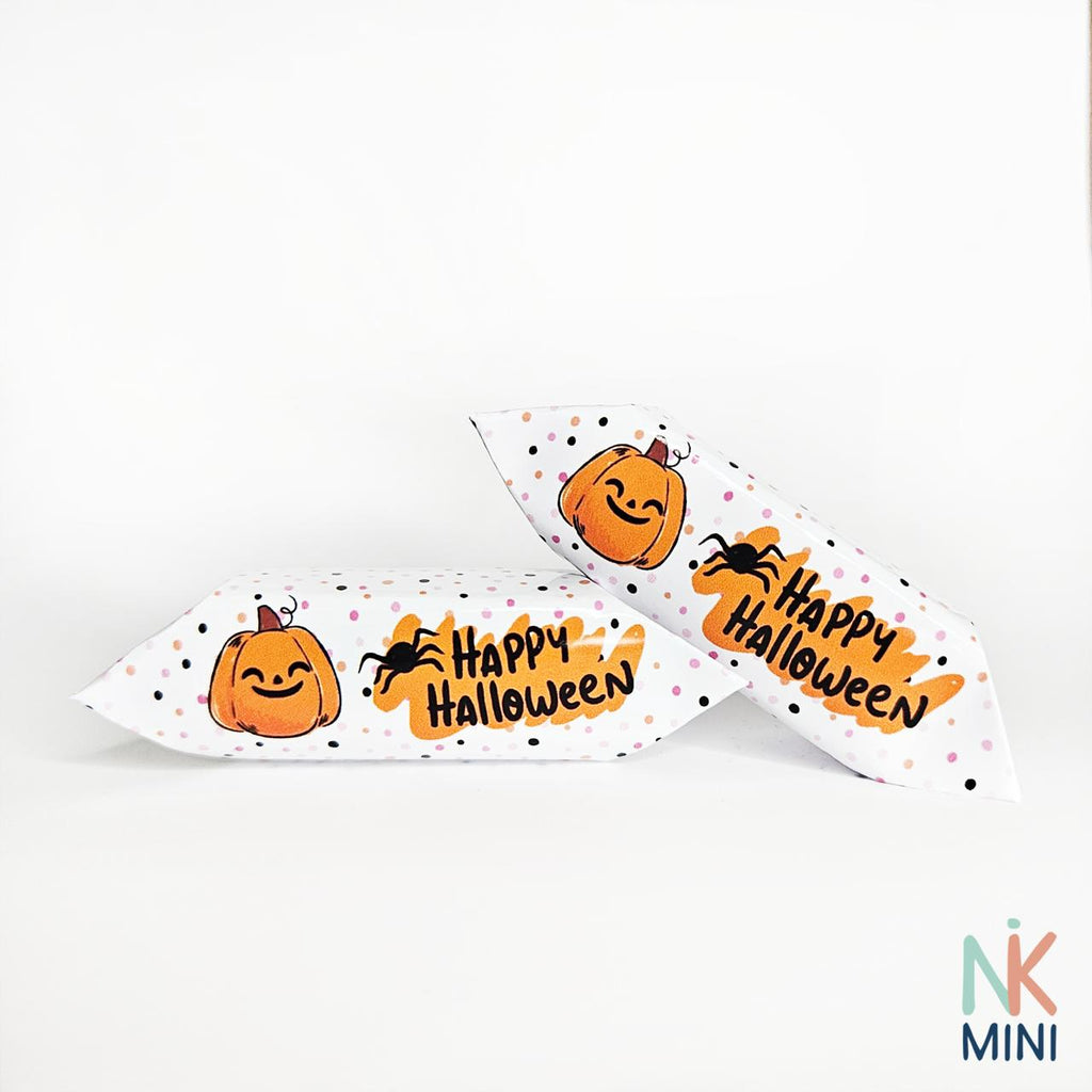Hand-Drawn Pumpkin & Spider Happy Halloween Krówki - main design