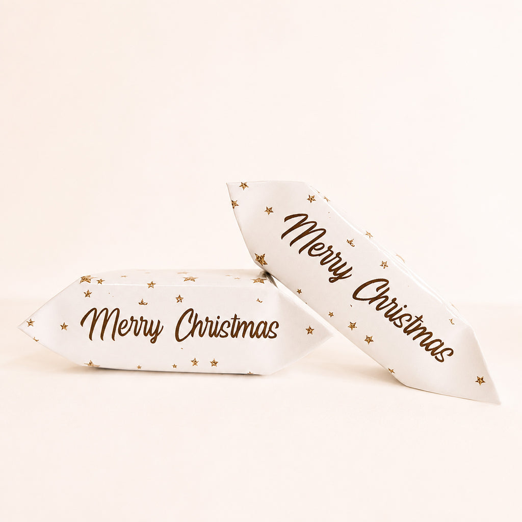 Merry Christmas Gold Stars Krówki - main design
