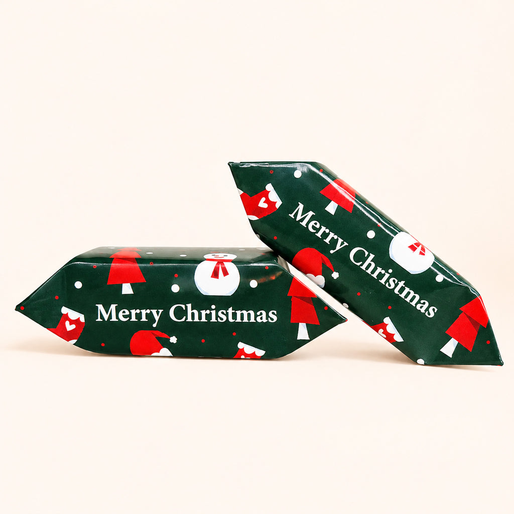 Merry Christmas Green Santa Hats Krówki - main design