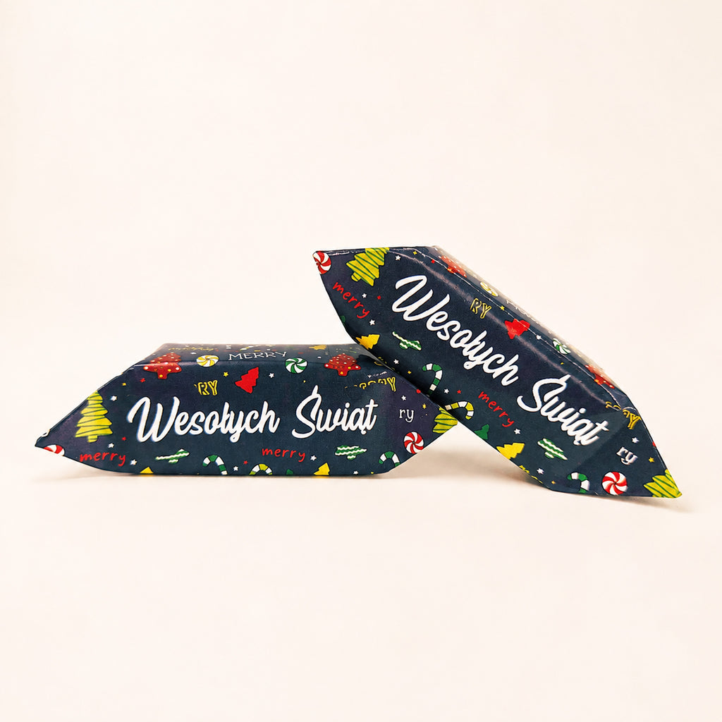 Wesołych Świąt Navy Candy & Trees Krówki - main design
