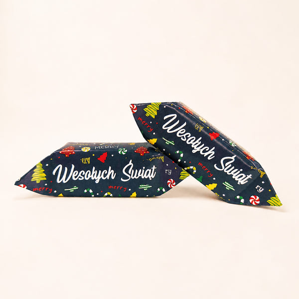 Wesołych Świąt Navy Candy & Trees Krówki - main design