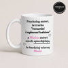 Personalized Polish mug preview with Personalize It badge, quote 'Psycholog mówi... a [Imię] mówi niech spierd@lają', white 11oz mug