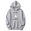 "I'm Fine, Everything Is Fine" Funny Duck Hoodie in Athletic Heather