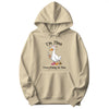 "I'm Fine, Everything Is Fine" Funny Duck Hoodie in Sand