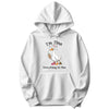 "I'm Fine, Everything Is Fine" Funny Duck Hoodie in White