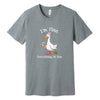 "I'm Fine, Everything Is Fine" Funny Duck T-Shirt in Athletic Heather