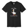 "I'm Fine, Everything Is Fine" Funny Duck T-Shirt in Black